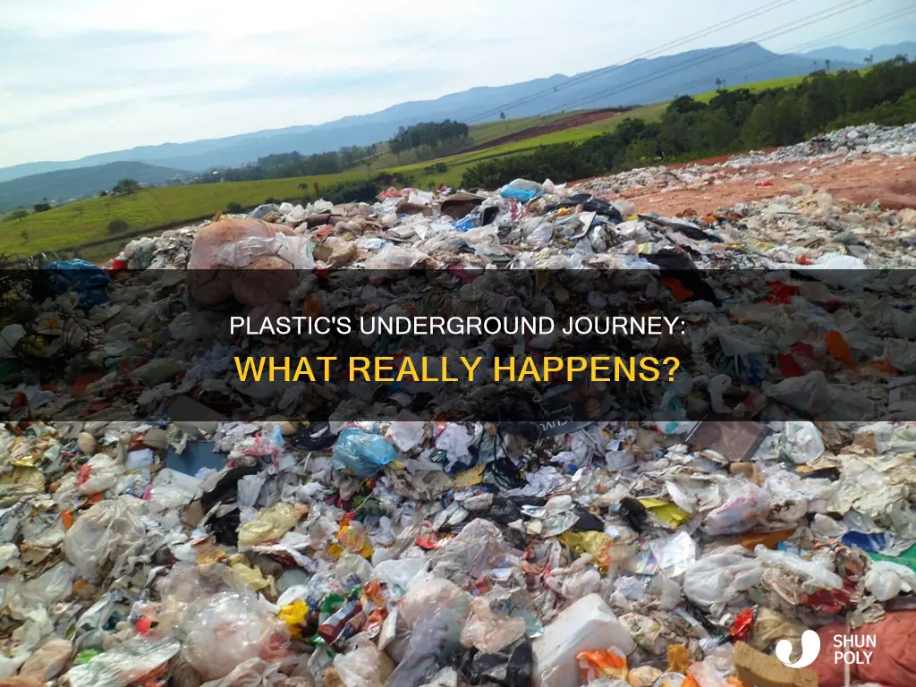 what happens to plastic in the ground