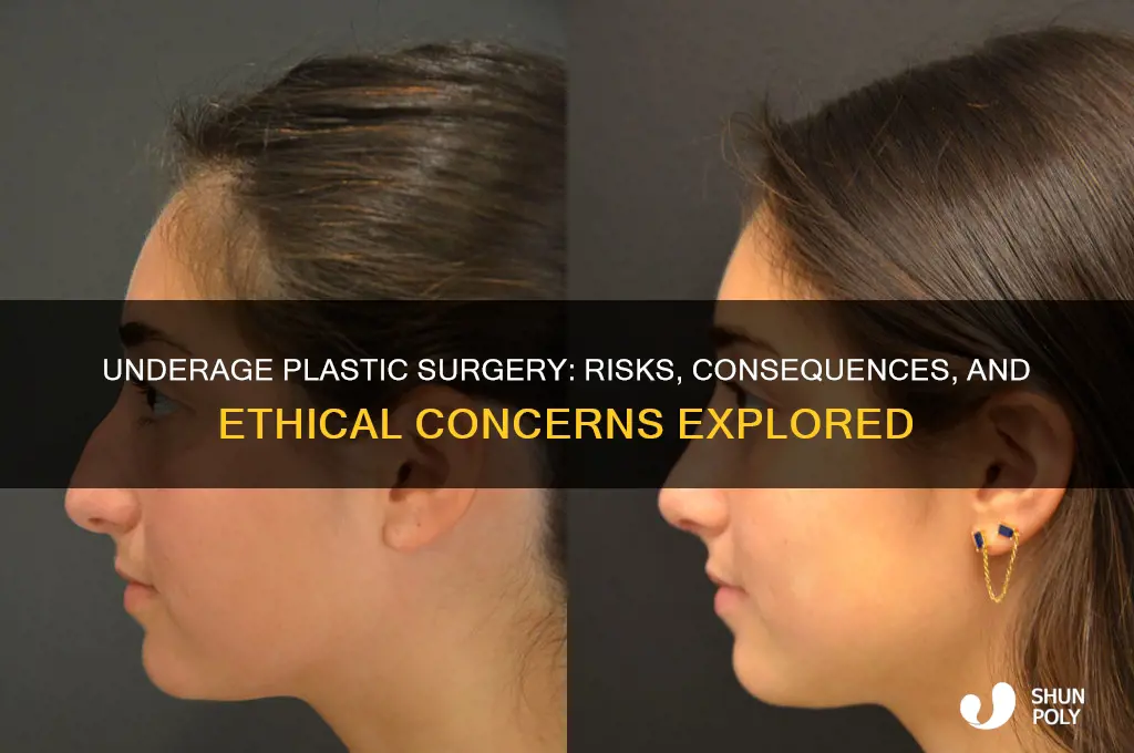 what happens to underage people who get plastic surgery