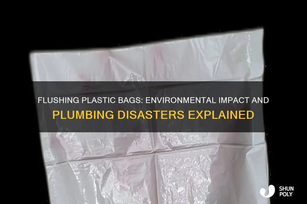 what happens when you flush a plastic bag