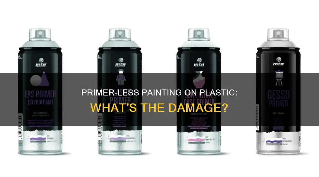 what happens when you paint without primer on plastic