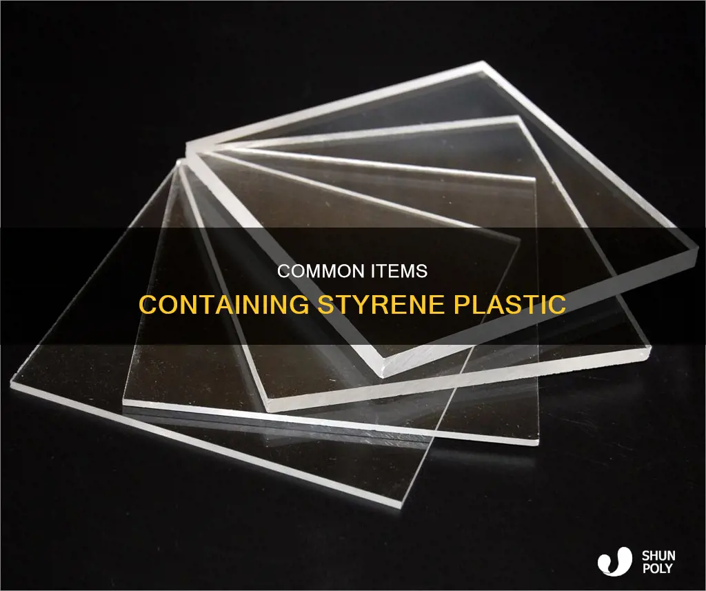 what has styrene plastic in it