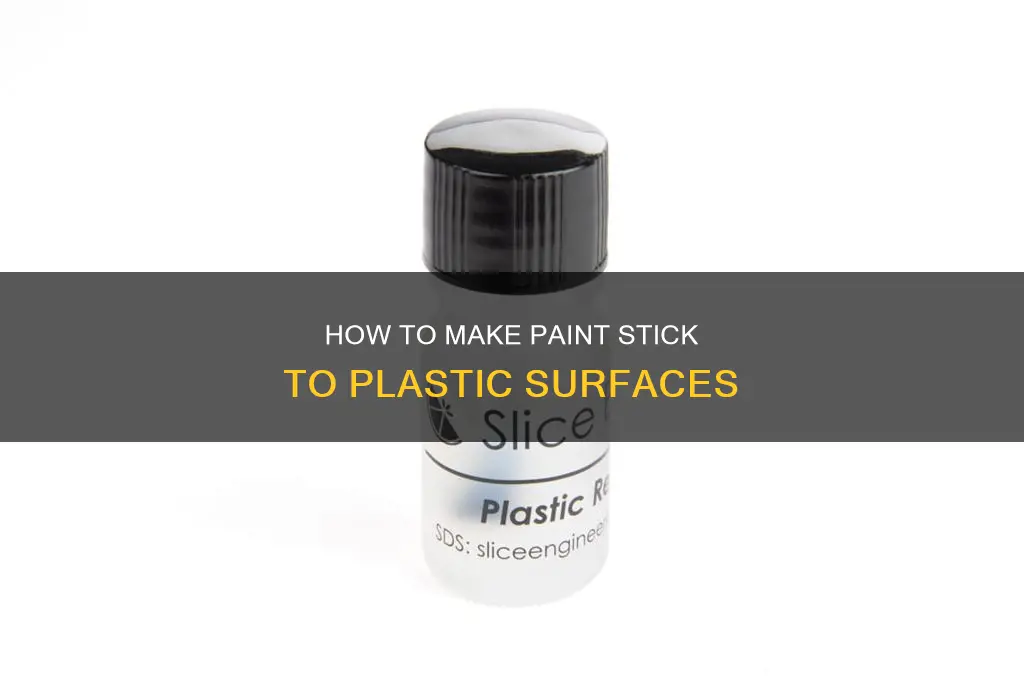 what helps paint stick to plastic