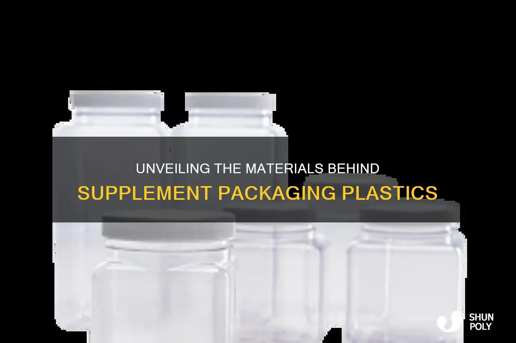 what ia the plastic of supplements made of