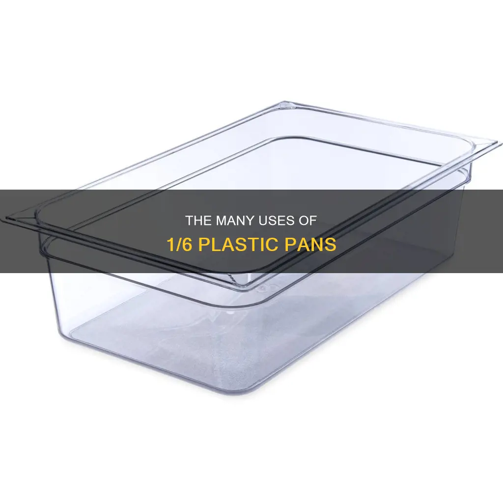 what is 1 6 plastic pans