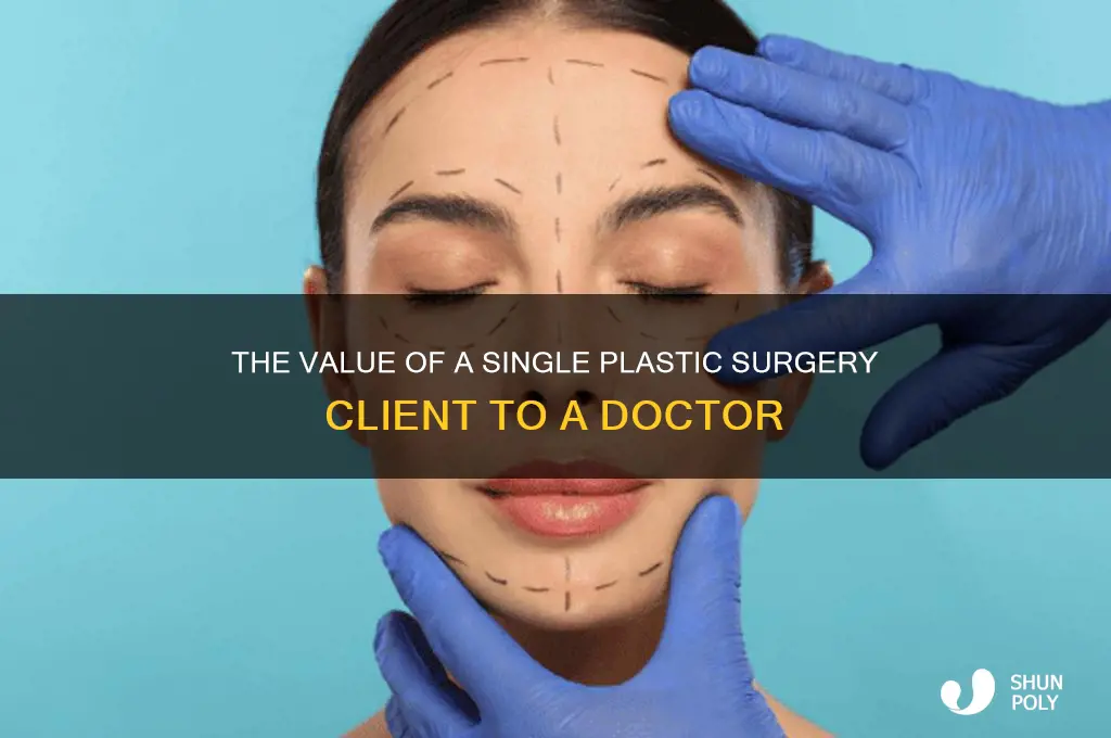 what is 1 plastic surgery client worty to a doctor