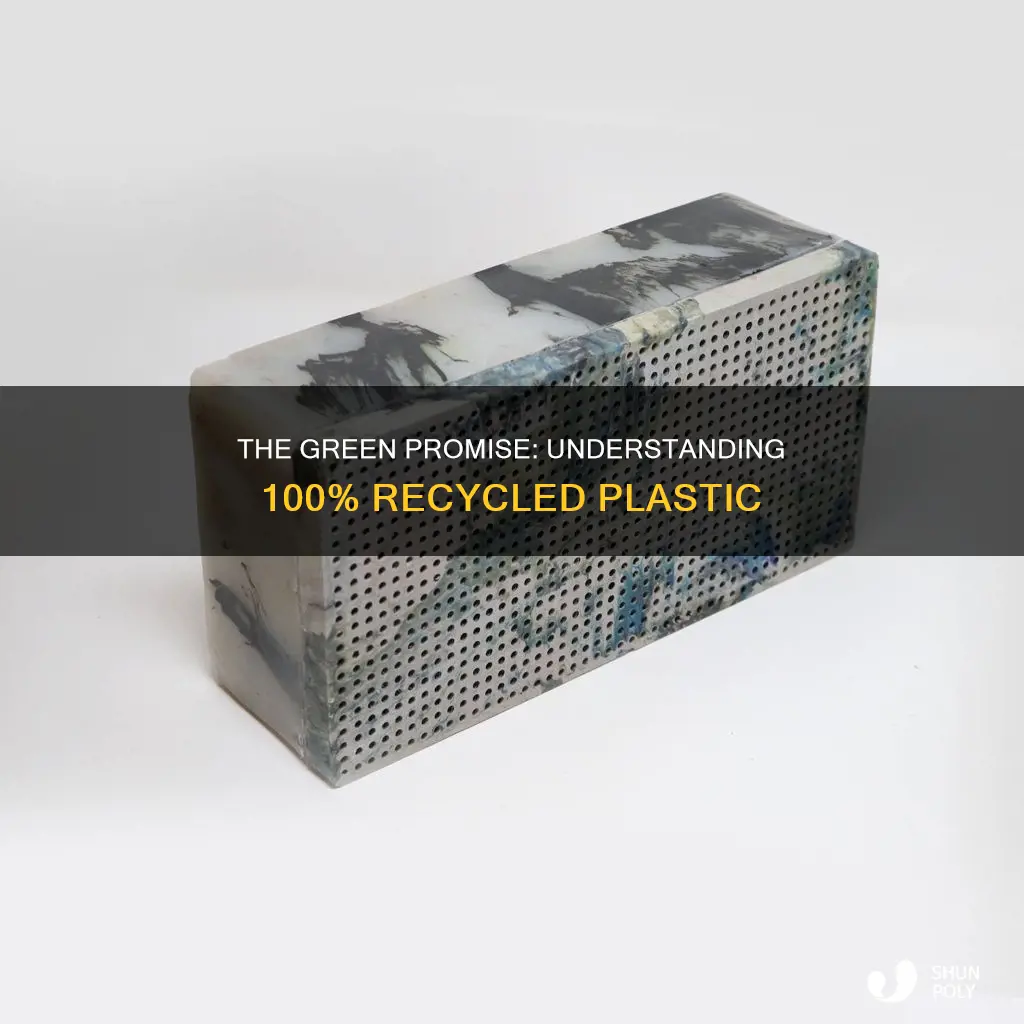 what is 100 recycled plastic