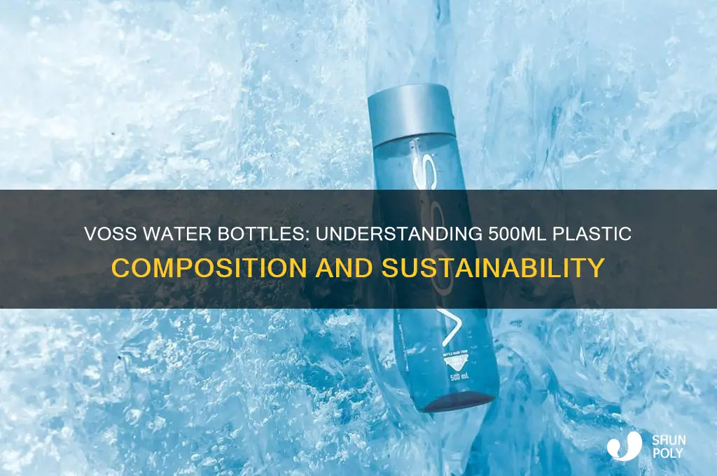 what is 500 ml voss water bottles plastic