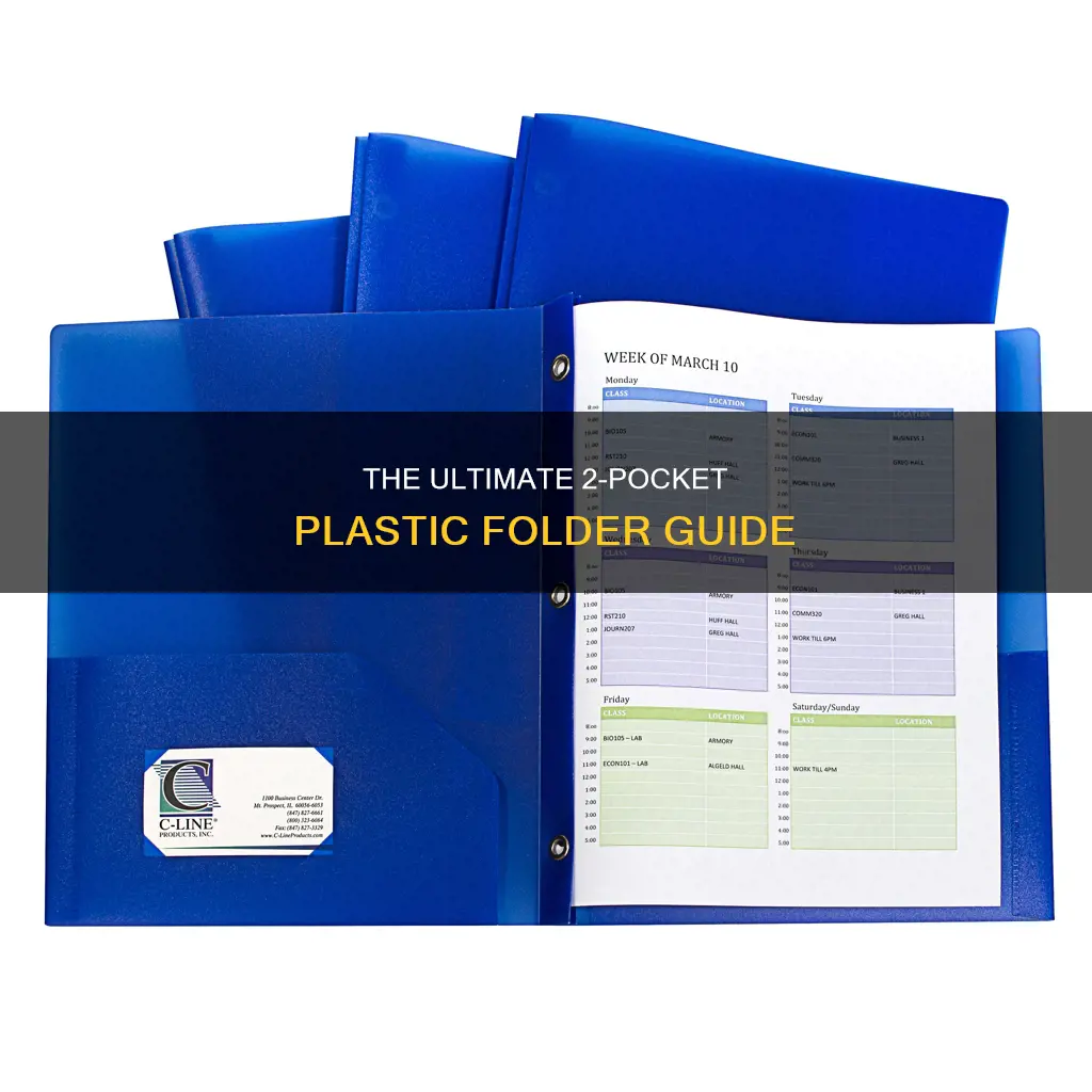 what is a 2 pocket plastic folder
