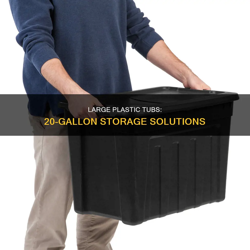 what is a 20 gallon plastic tubs