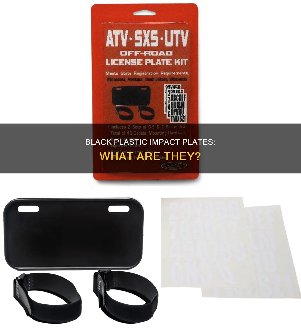 what is a black plastic impact plate