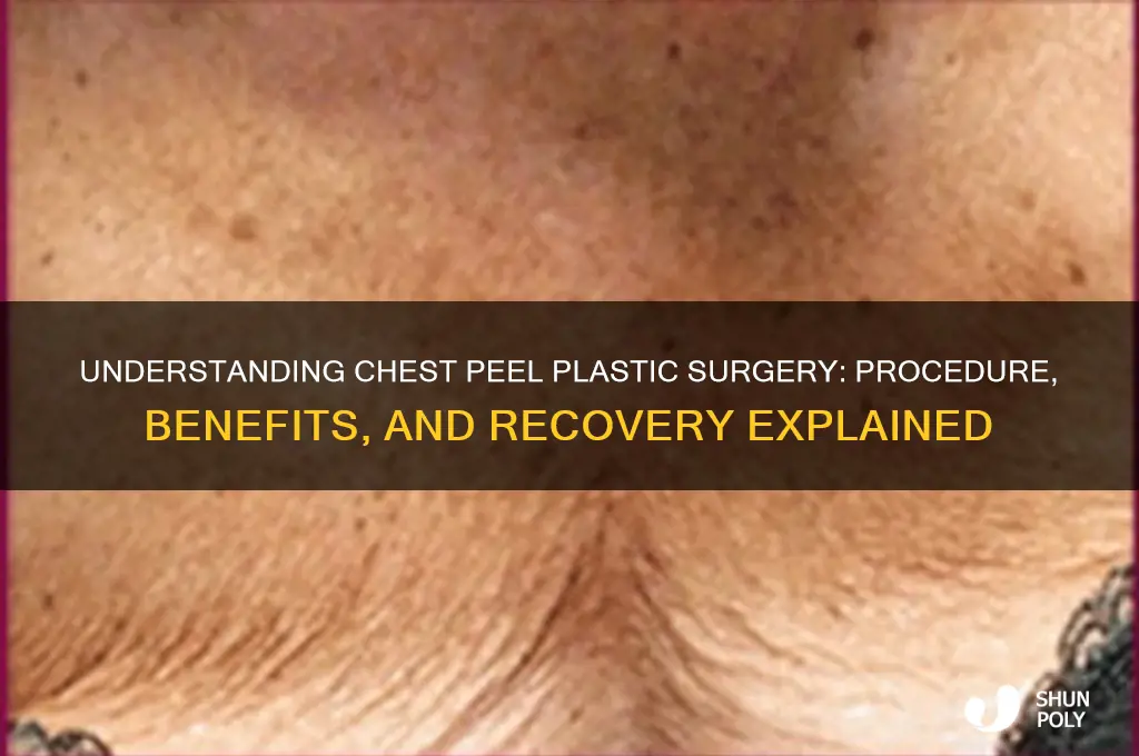 what is a chest peel plastic surgery