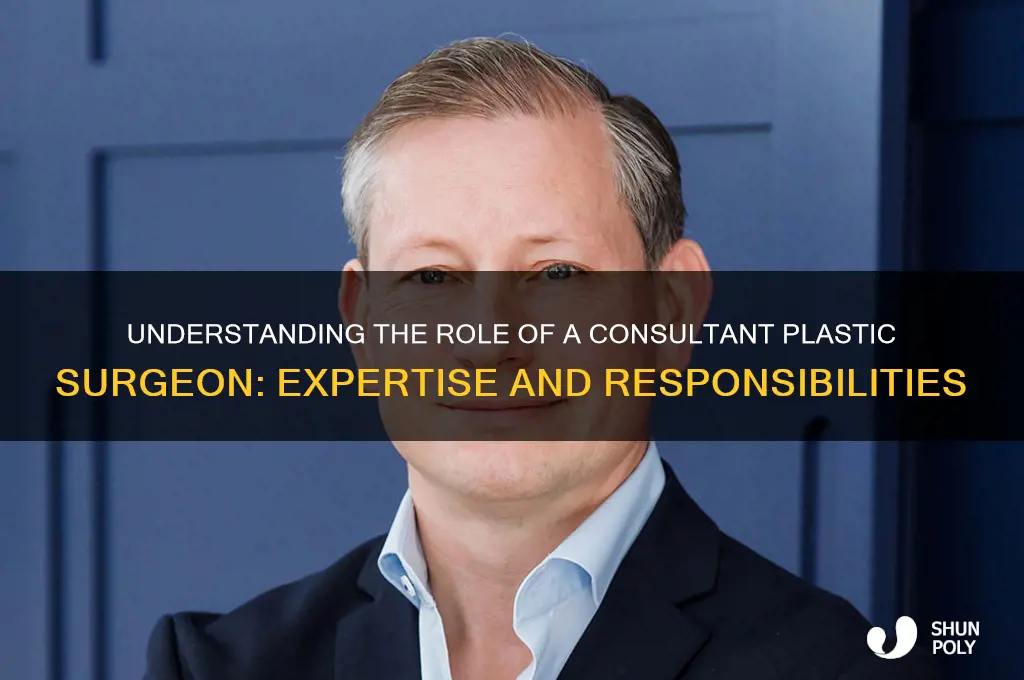 what is a consultant plastic surgeon