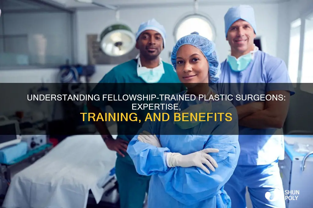what is a fellowship trained plastic surgeon