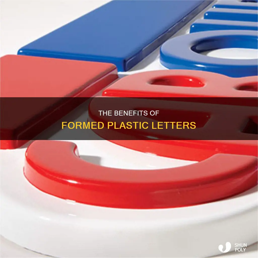 what is a formed plastic letter