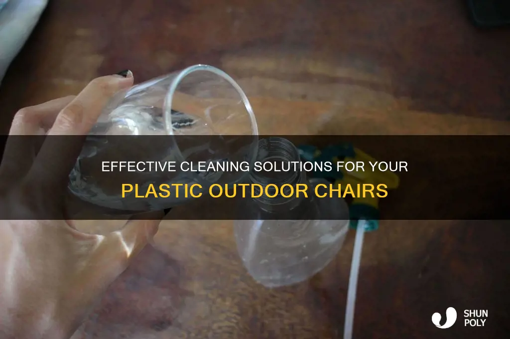 what is a good solution to clean plastic outdoor chairs