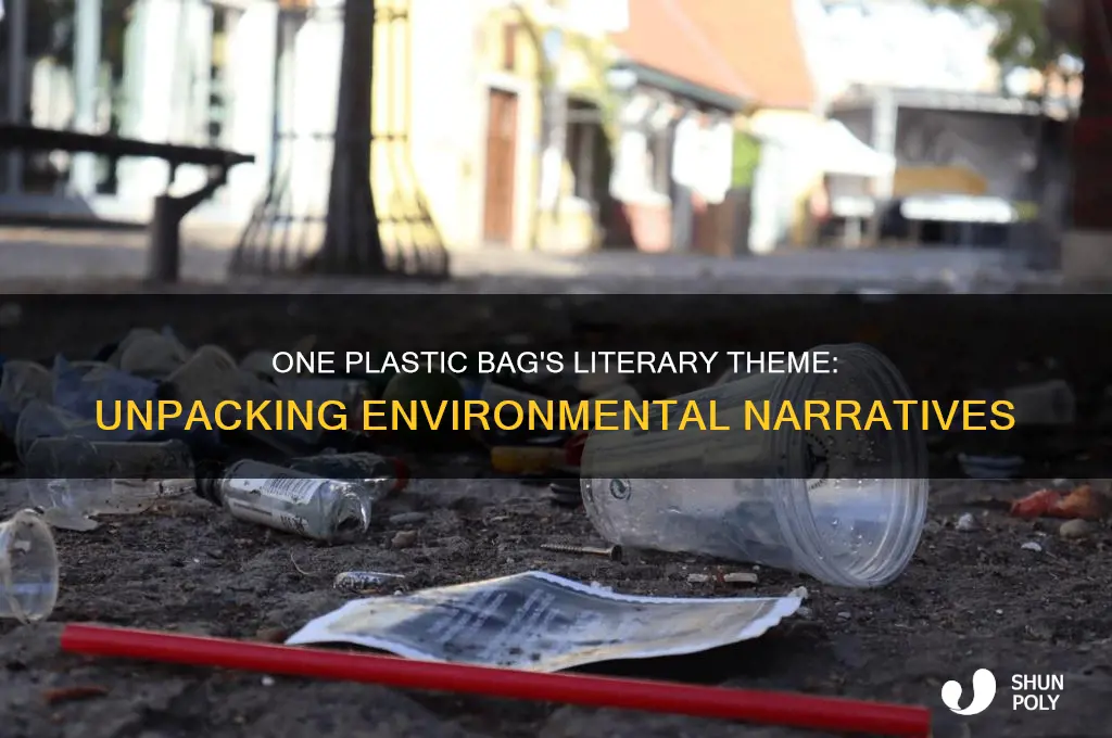 what is a literary theme in one plastic bag