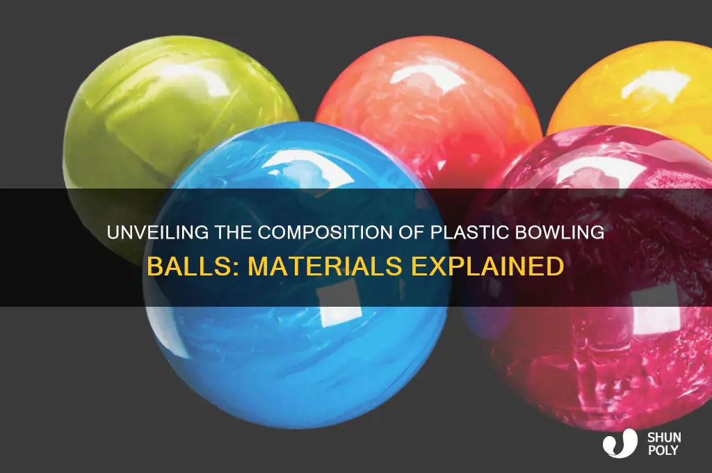 what is a plastic bowling ball made of