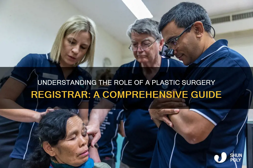 what is a plastic surgery registrar
