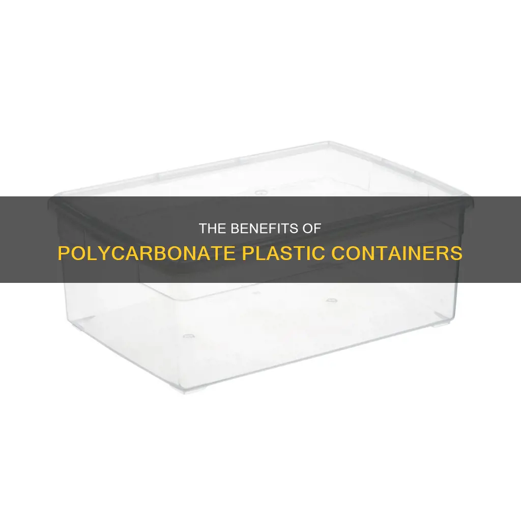 what is a polycarbonate plastic containger