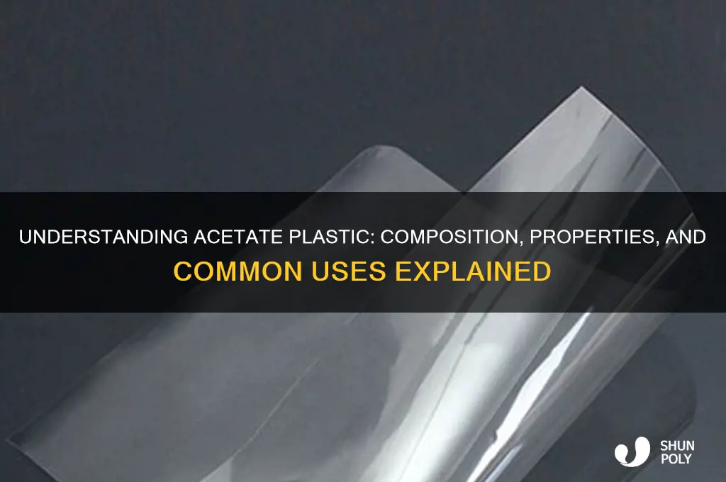 what is acetate plastic made of