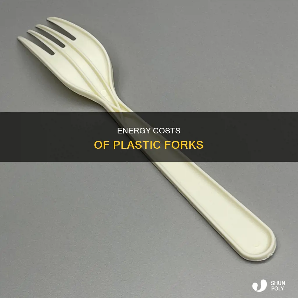 what is amount of energy plastic fork