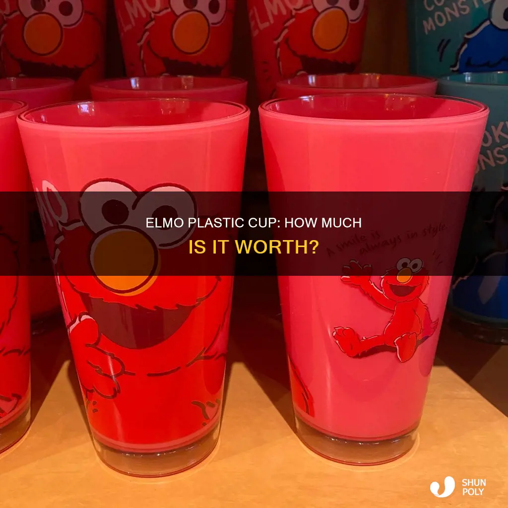 what is an elmo plastic cup worth