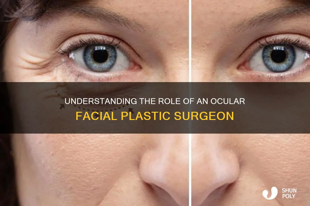 what is an ocular facial plastic surgeon