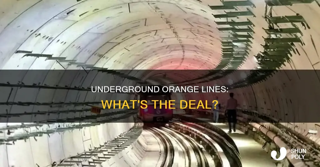 what is an orange plastic underground line