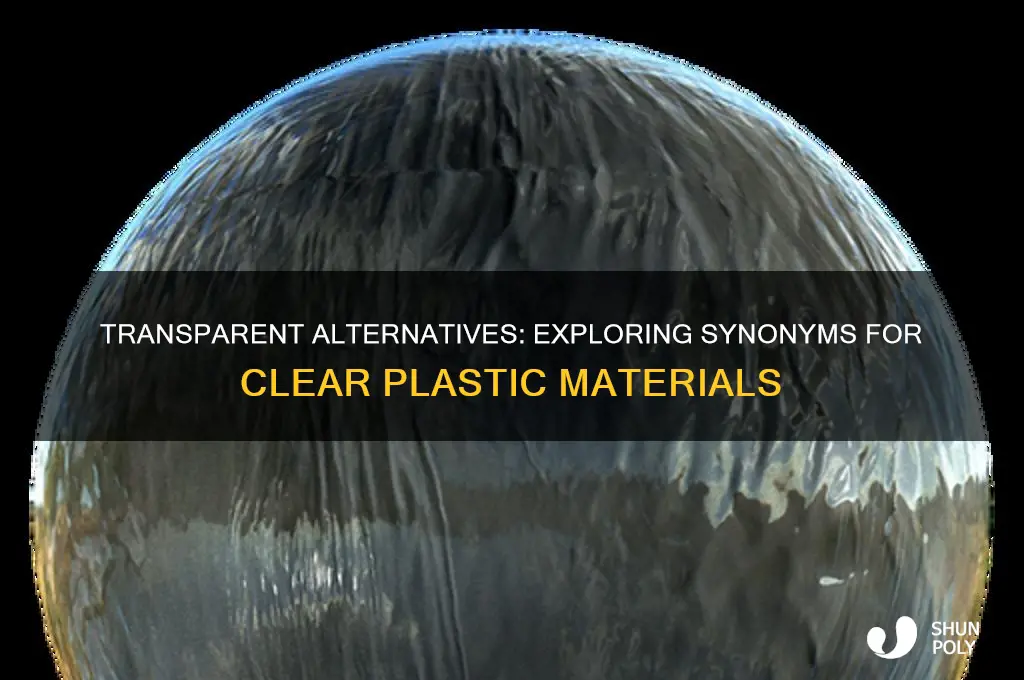 what is another word for clear plastic