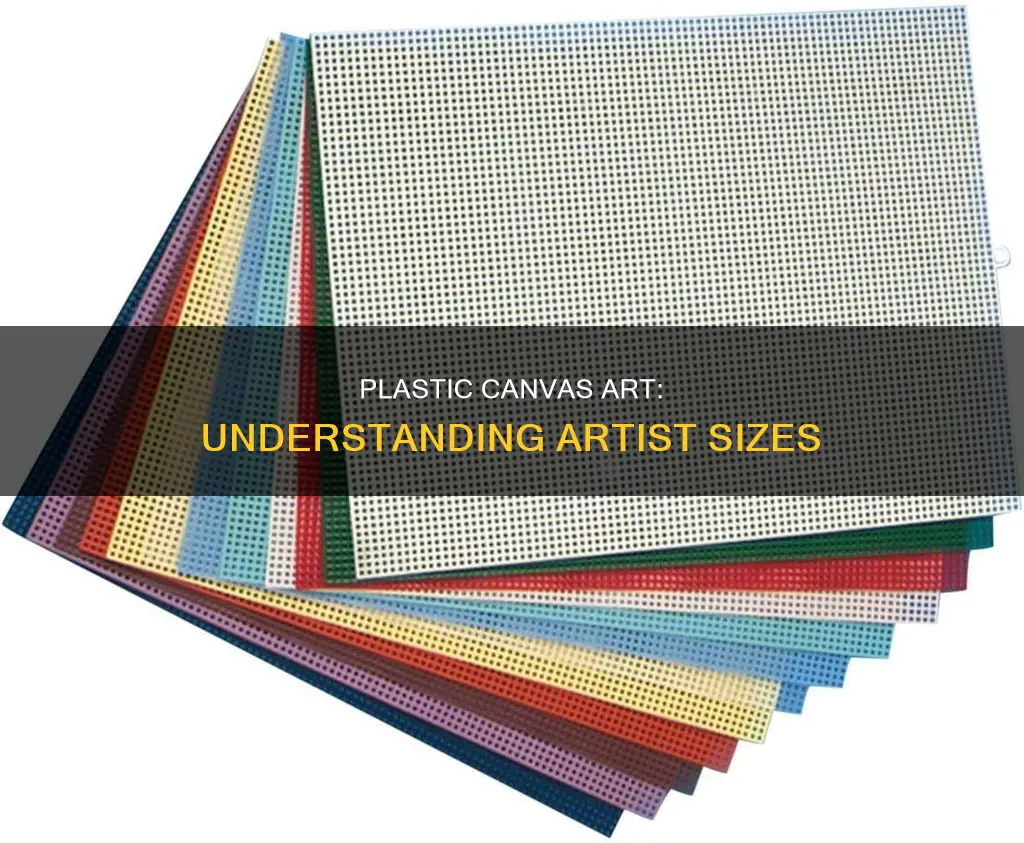 what is artist size plastic canvas