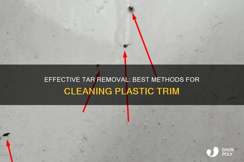 what is best to remove tar fom plastic trim