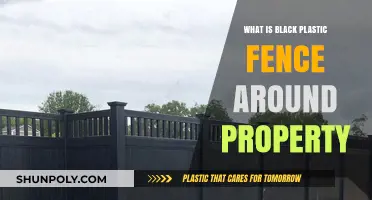 Black Plastic Fence: A Property's Privacy and Protection