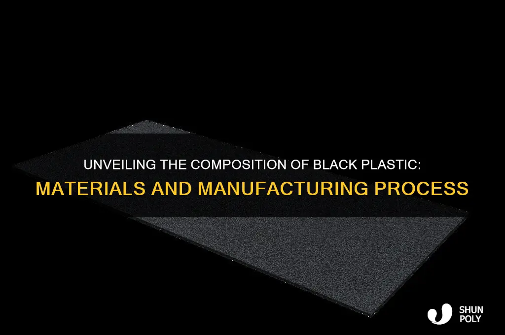 what is black plastic made of