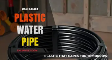 Black Plastic Water Pipes: What Are They?