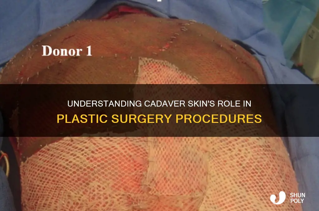 what is cadaver skin in plastic surgery