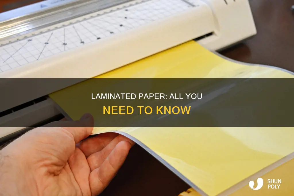 what is called cover paper with plastic