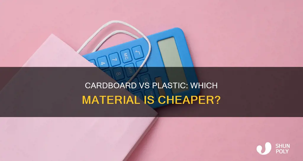 what is cheaper cardboard or plastic