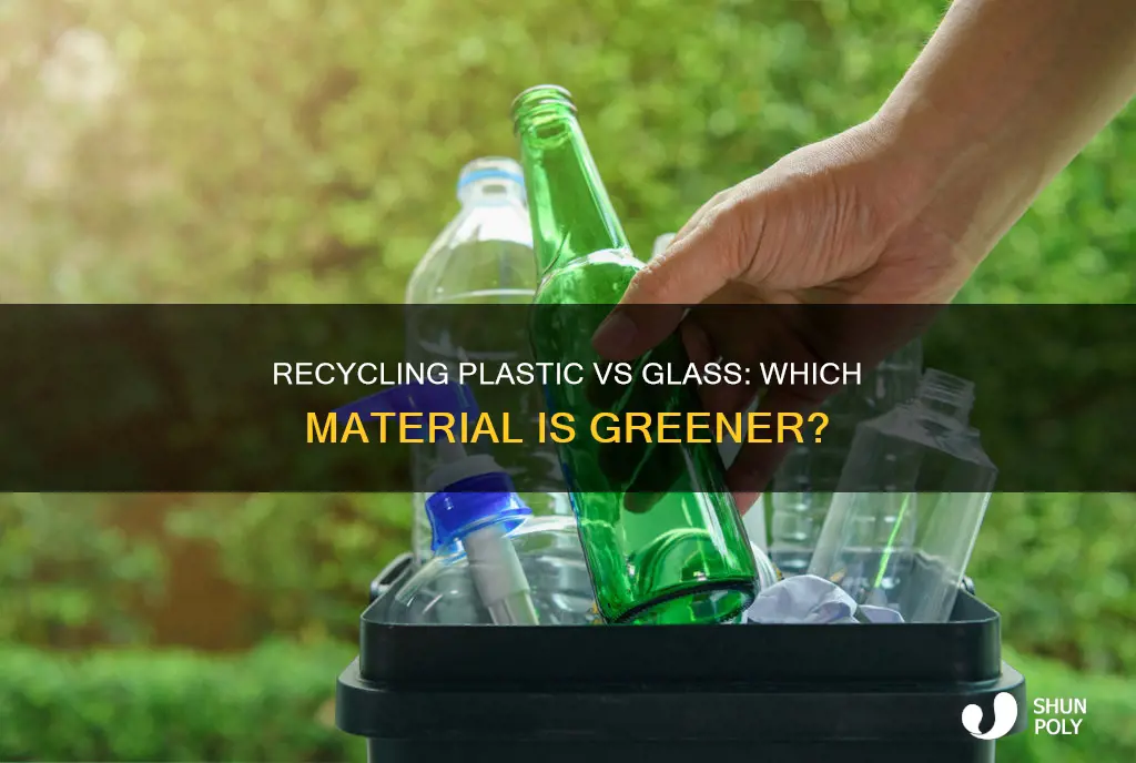 what is cleaner to recycle plastic or glass