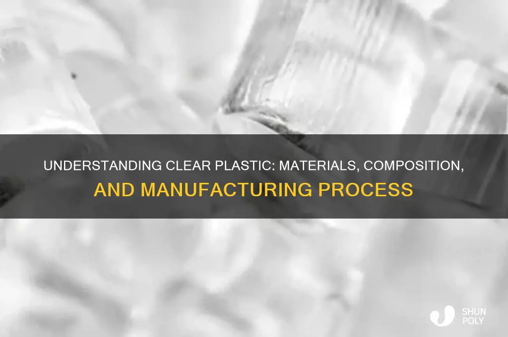 what is clear plastic made of
