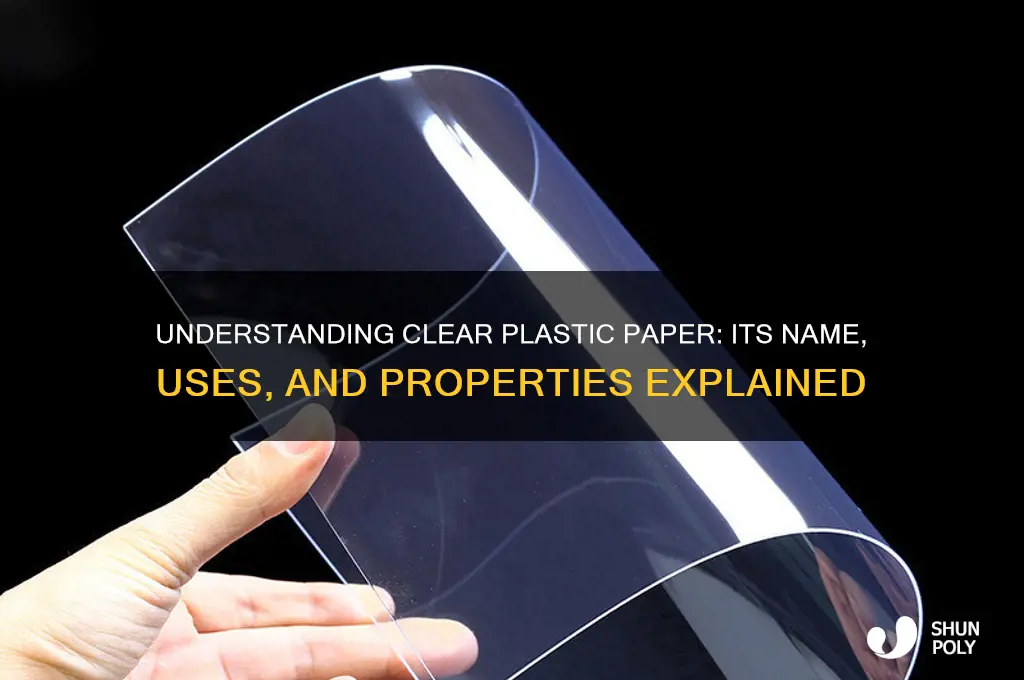 what is clear plastic paper called