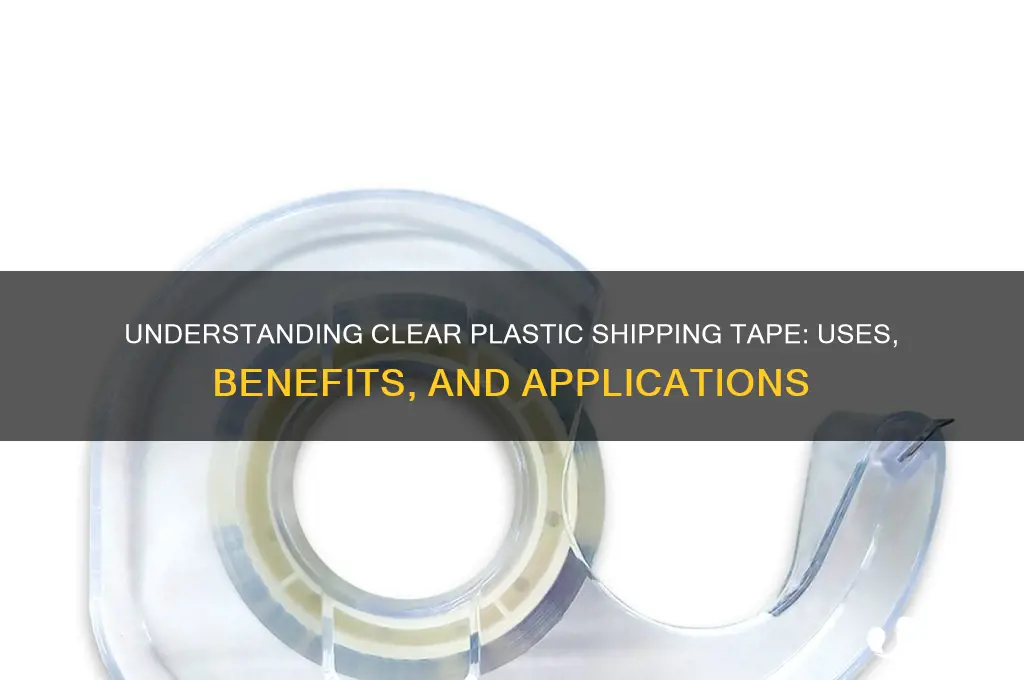 what is clear plastic shipping tape