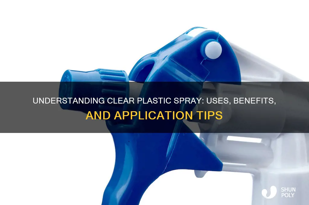 what is clear plastic spray