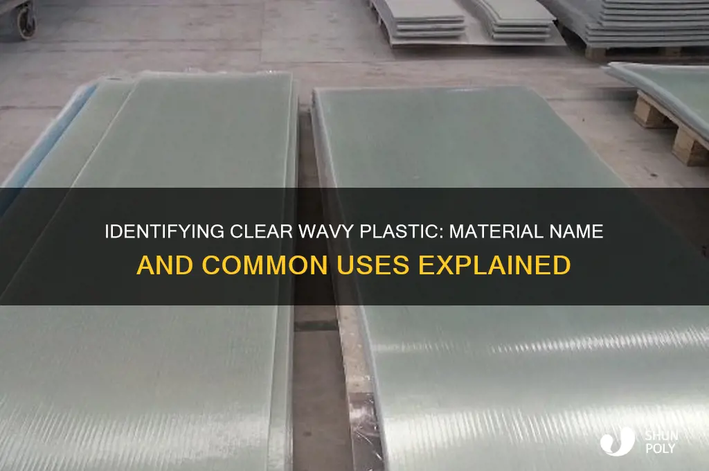 what is clear wavy plastic called