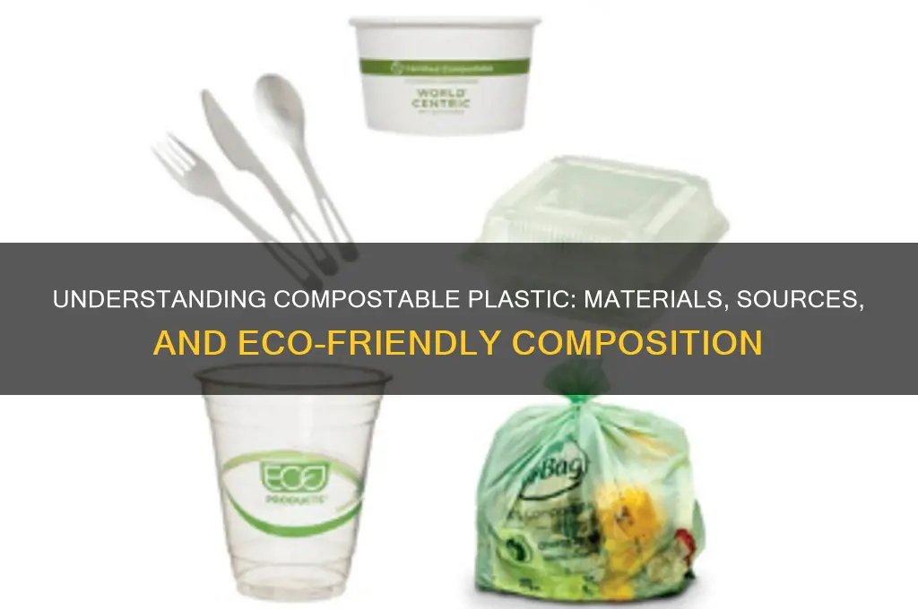 what is compostable plastic made from