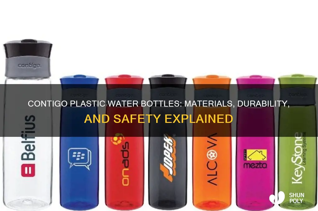 what is contigo plastic water bottles made of