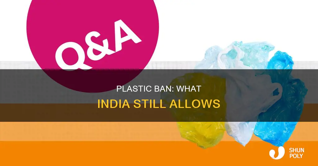 what is excluded from india plastic ban