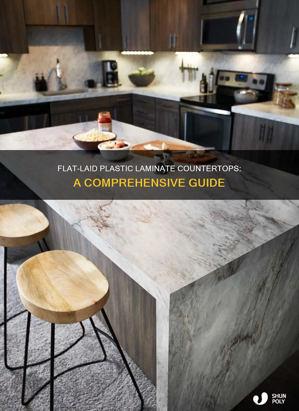 what is flat laid plastic laminate countertop