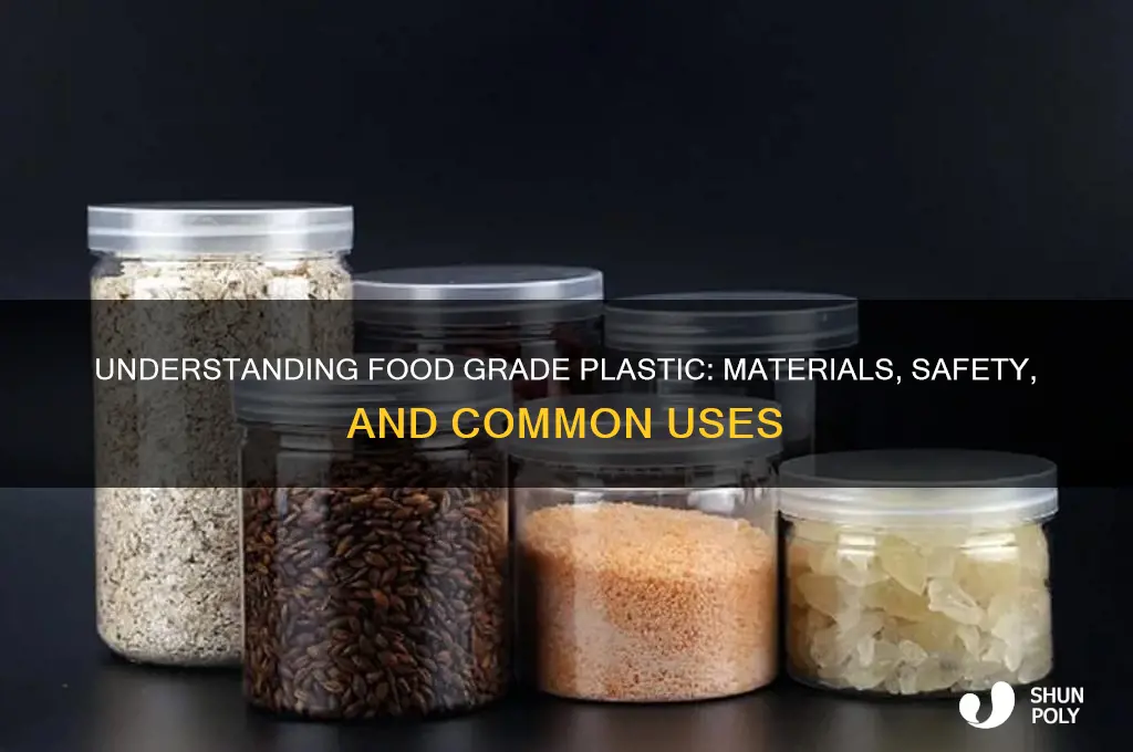 what is food grade plastic made from