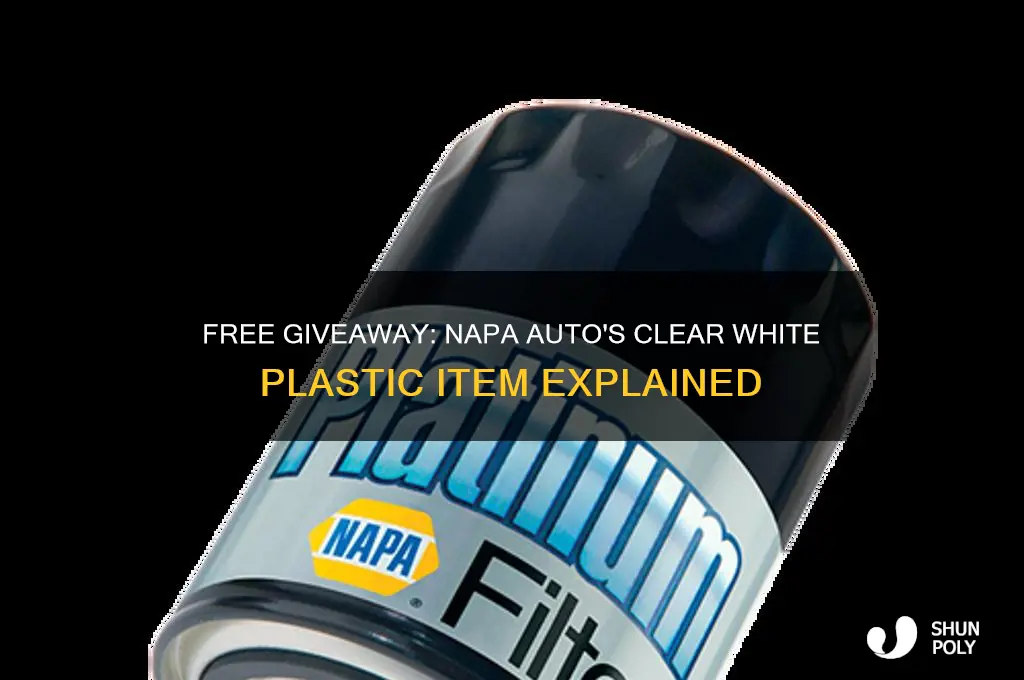 what is free giveaway plastic clear white from napa auto
