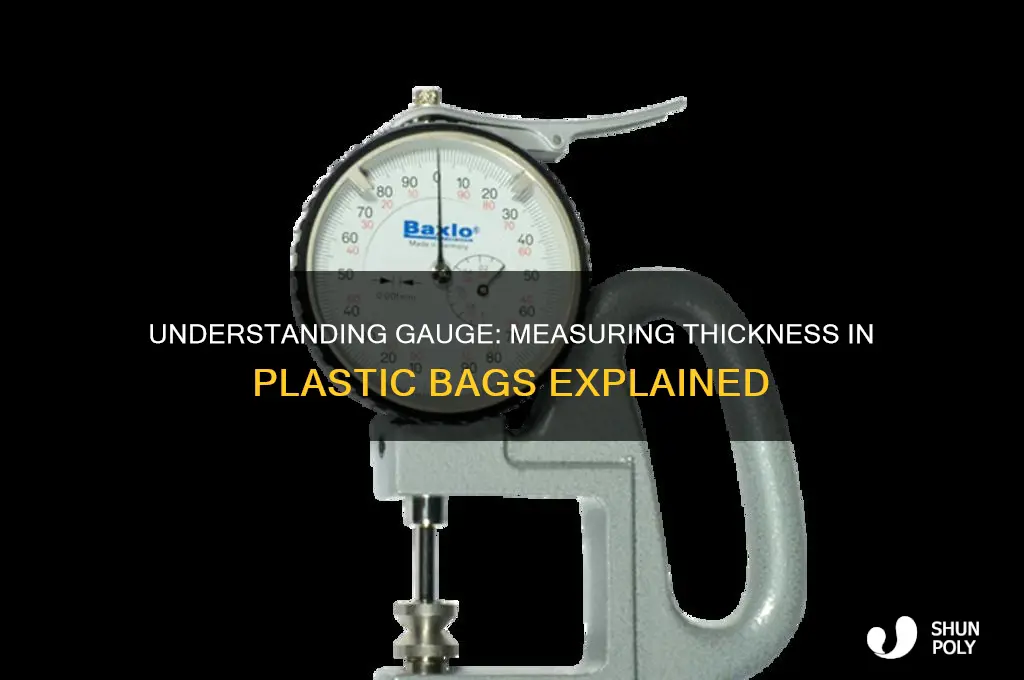 what is gauge in plastic bags